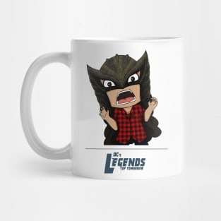 Zari Tomaz Wearing Hawkgirl Mask Mug